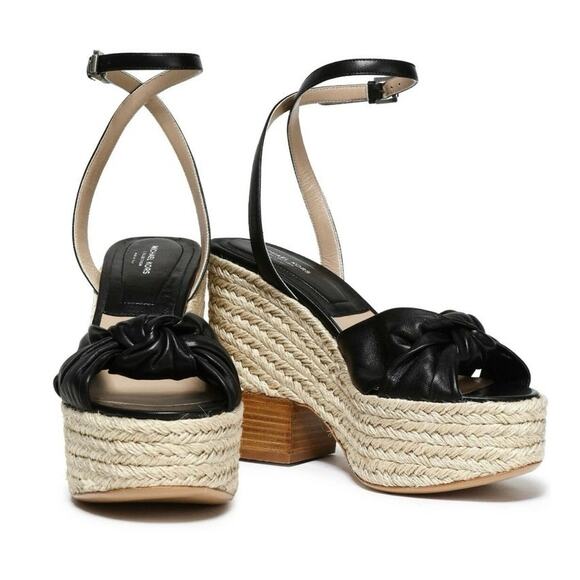 Michael Kors Collection Silvana Runway Black Leather Platform - Picture 2 of 11